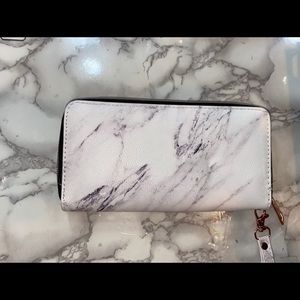 Marble long wallet